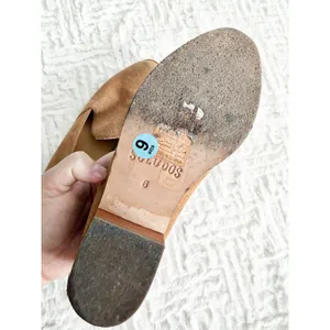 Soludos Sophia Block Heel Loafers Tan Suede Slip On Office Minimalist Chic thumbnail 9