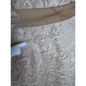 Vintage 1950s 1960s Handmade Champagne Lace Tulle Party Dress XS thumbnail 15