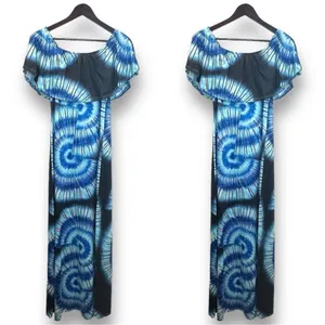 NEW Women's Off-Shoulder Ruffle Floral Dress Blue‎ Size Small Summer Party Vacay thumbnail 2