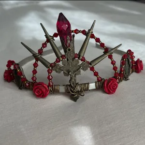 Gothic•Handmade Tiara•Thorns and Roses •Day Of The Dead thumbnail 2