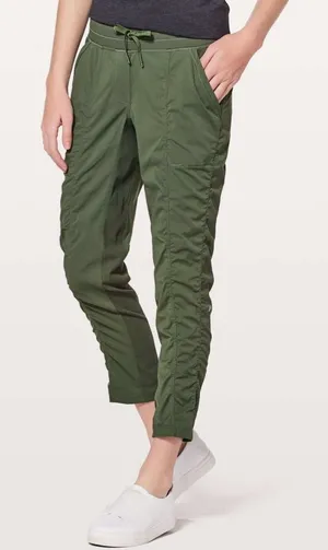 Lululemon Street To Studio Pants Unlined 26”Olive Green Size 4 thumbnail 1