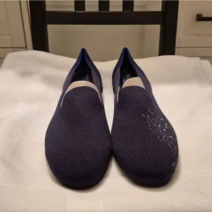 NWOB Rothy's Navy Blue Pisces Loafer Shoes thumbnail 4