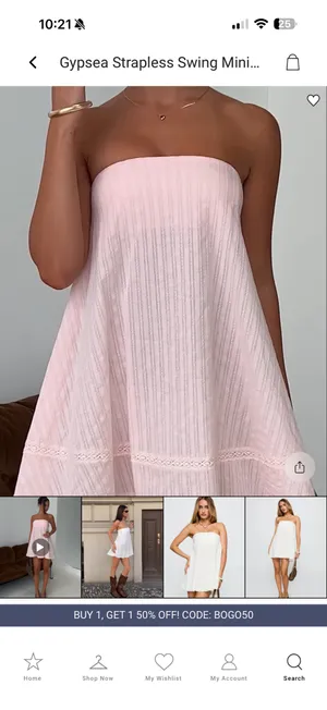 Princess Polly Dress Mini Pink thumbnail 3