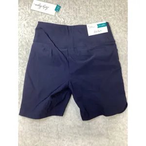 Lady Hagen Women Dark Navy Tummy Control 7" Inseam Pull On Golf Shorts XS NEW. thumbnail 4