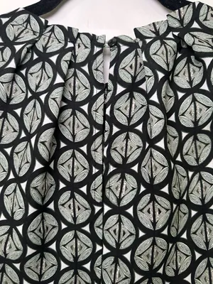 Ann Taylor Factory Green and Black Geometric Pattern Halter Tank Top Size M thumbnail 4
