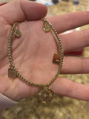 South Moon Under Brand New Gold Necklace With Charms thumbnail 3