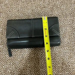 Vintage Black Leather Wilsons Billfold Wallet Casual Daily Soft Leather thumbnail 7