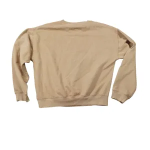 American Eagle Womens XS Tan Fleece Crew Neck Sweatshirt Relaxed‎ Fit Pullover thumbnail 8