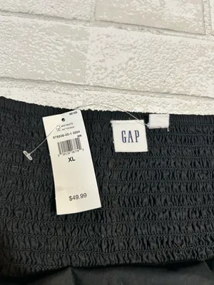 GAP Black Smocked Casual Vacation Dress Size XL thumbnail 3