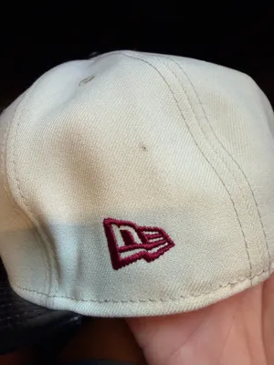 New Era Philadelphia Phillies 59Fifty Fitted Hat 7 3/8 Cream With Leather Brim (NWD) thumbnail 6