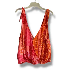 Free People Tied To You Tank Top in Lemonade color combo NEW size medium thumbnail 5