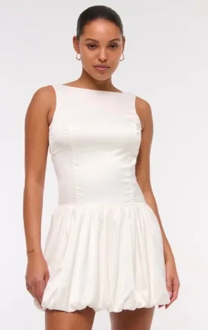 Abercrombie High Neck Bubble Hem Mini Dress thumbnail 1