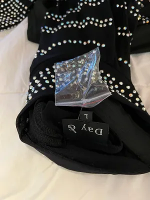 Punchy Blonde Bedazzled Mesh Bodysuit thumbnail 4