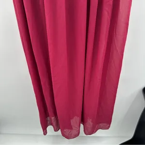 Lulus Make Way For Wonderful Berry‎ Red Lace Sleeveless Maxi Dress Size S thumbnail 5