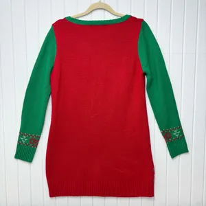 UNITED STATES SWEATERS Penguin Holiday Christmas Xmas‎ Tunic Sweater Women L thumbnail 5