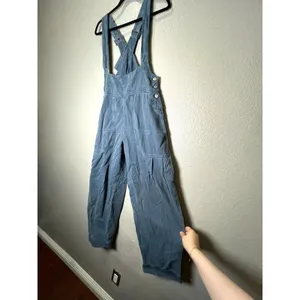 Free People We The Free Felix Tapered Overalls Blue Size XS NWOT $148 retail thumbnail 8