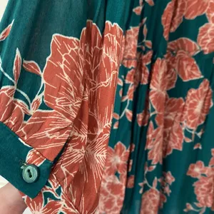 ANTHROPOLOGIE‎ Maeve Esther Floral Tiered Tunic Dress New NWT Small Green Orange thumbnail 7