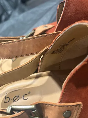 b.o.c. Suede Slingback Clog in Rust Orange Size 10 thumbnail 7