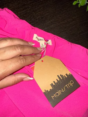 Main Strip Hot Pink One-Shoulder Maxi Dress thumbnail 5
