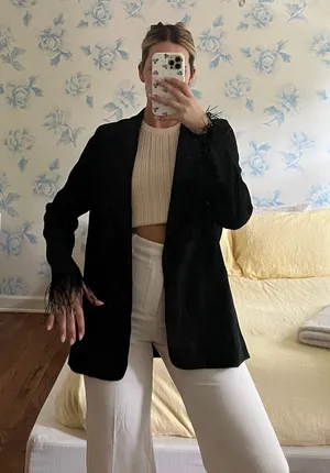 Nordstrom WAYF Black Blazer thumbnail 1