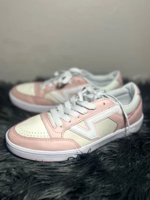 Vans Lowland Sneakers Pink White Perforated Toe Casual ComfyCush Shoes Size 9.5 thumbnail 5