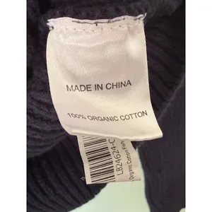 Quince 100% Organic Cotton Fisherman Boatneck Sweater‎ Blue XS thumbnail 5