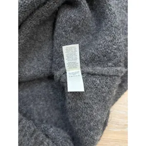 Aerie Womens Turtleneck Sweater Dress Charcoal Gray Oversized Cozy Knit Small thumbnail 6
