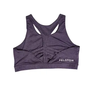 Peloton Womens Move Mission‎ Strappy Sports Bra XL Heathered Purple Athletic thumbnail 2