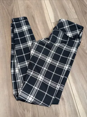 Lululemon wunder under full on leggings in varsity plaid size 4 thumbnail 8