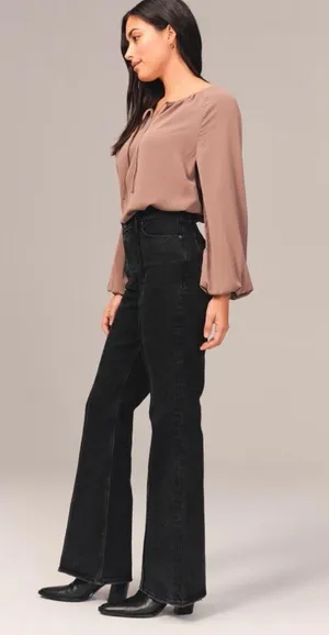 Abercrombie Curve Love Black jeans thumbnail 5
