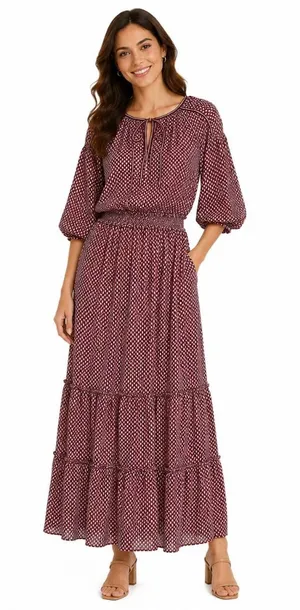 Max‎ Studio - London Printed Tiered Maxi Dress thumbnail 1