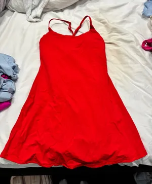 Halara Red Easy Peezy Tennis Dress thumbnail 1