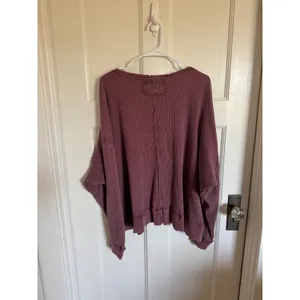 Free People purple‎ Buttercup oversized thermal size medium thumbnail 7