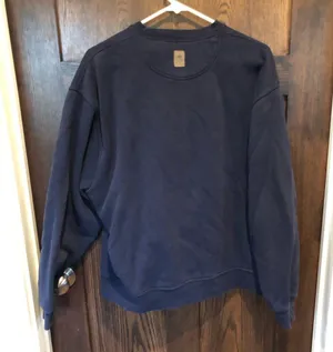 “Pentagon” navy crewneck unisex sweatshirt - large thumbnail 3