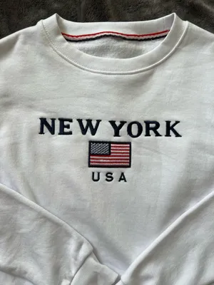 new york crewneck White thumbnail 3