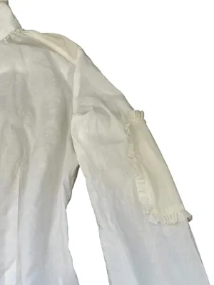Lapis Victorian Blouse Lace Ruffle Trim Regency Feminine Romantic CottageCore thumbnail 7