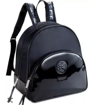 Versace Parfums Black Medusa
Logo Adjustable Strap Backpack Black thumbnail 1