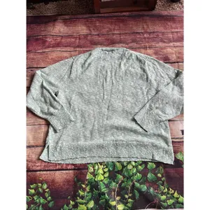 J. Crew Crewneck Beach Sweater Green Teal Size Large thumbnail 4