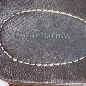 Croft & Barrow Dianna Brown Leather Upper Block Heel‎ Mules W Weaving Accent 6.5 thumbnail 5