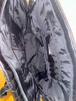 Black textured work laptop bag thumbnail 3