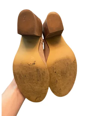Peep Toe Suede Block Heels Size 8 thumbnail 11
