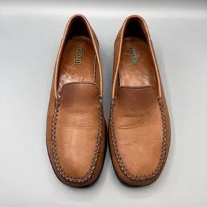 Vintage Dexter USA Shoes Womens Size 8 Brown Leather Moccasins Loafers Country thumbnail 2