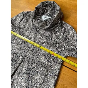 Tyler Boe Kim Faux Suede Dress Multi Animal Print‎ Midi Pockets Casual, Size S thumbnail 10