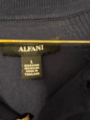 Alfani MENS top Navy blue Sz. L thumbnail 5
