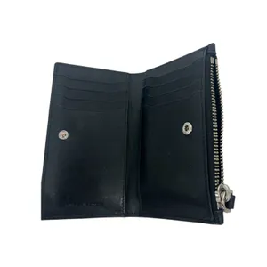 Marc Jacobs Medium Flat‎ Black Leather Zip Card Wallet thumbnail 7