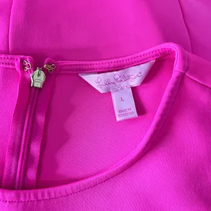 LILLY PULITZER Mila Shift Dress size Large - Scuba Fabric thumbnail 10