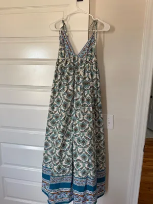 Free People Sorrento Beach Midi Dress Orange X-Small thumbnail 3