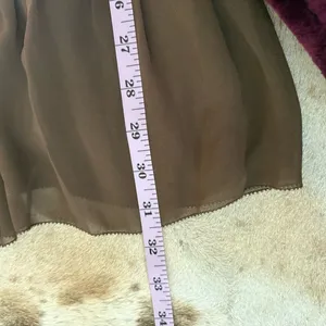 ARITZIA WILFRED Tempest Dress‎ Smocked Brown Size Medium thumbnail 8
