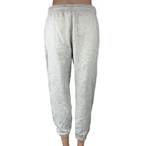 Aritzia TNA Cozy Gray Fleece Elastic Waist Pull On Crop Jogger Sweat Pants Sz M thumbnail 3