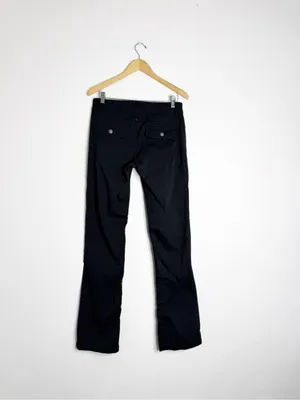 prAna Halle Hiking Pants Size 6 Tall Black Convertible Roll-Up Outdoor Pants thumbnail 5